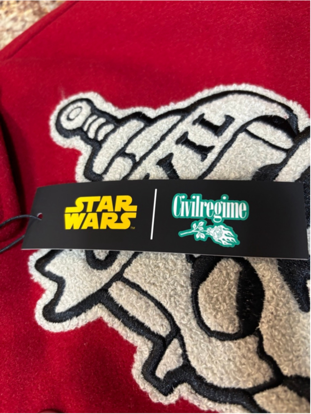 Civil Regime x Star Wars “Blooming Through Chaos” Varsity Jacket Medium - Picture 3 of 8